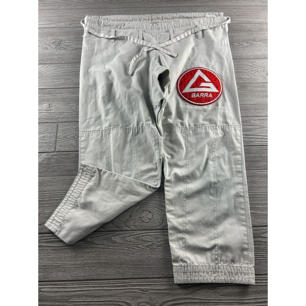 Gracie Barra Pants Men's A2 White Equipe Edition Vanguard BJJ GI MMA